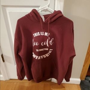 Maroon hoodie